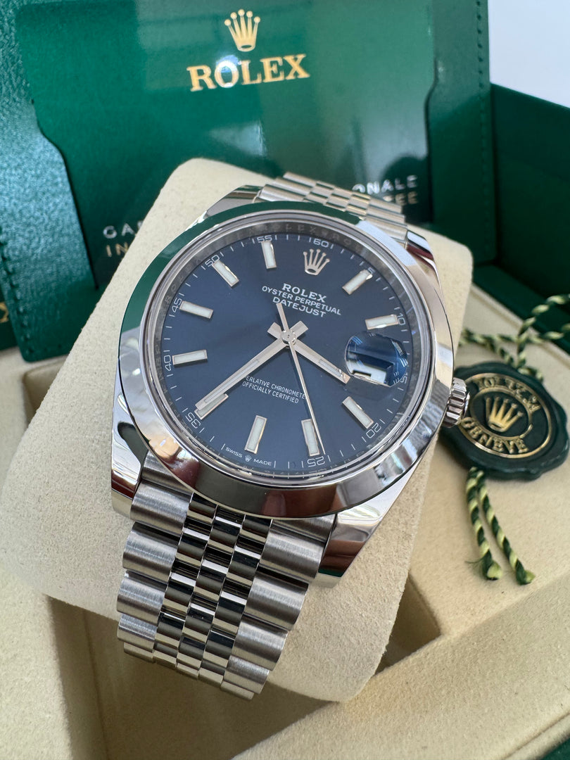 Rolex Datejust 41mm 126300 2025 Blue Jubilee