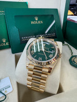 Load image into Gallery viewer, Rolex Day-Date 40 2025 Green &quot;Money Dial&quot; 228238

