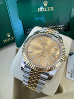Load image into Gallery viewer, Rolex Datejust 41 Champagne Index Dial 126333 2025 Jubilee
