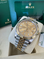 Load image into Gallery viewer, Rolex Datejust 41 Champagne Index Dial 126333 2025 Jubilee
