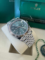 Load image into Gallery viewer, Rolex Datejust 41mm 126334 2025 Mint Green Dial Jubilee
