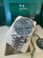 Load image into Gallery viewer, Rolex Datejust 41mm 126334 2025 Mint Green Dial Jubilee
