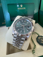Load image into Gallery viewer, Rolex Datejust 41mm 126334 2025 Mint Green Dial Jubilee
