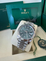 Load image into Gallery viewer, Rolex Datejust 41mm 126334 2025 Mint Green Dial Jubilee
