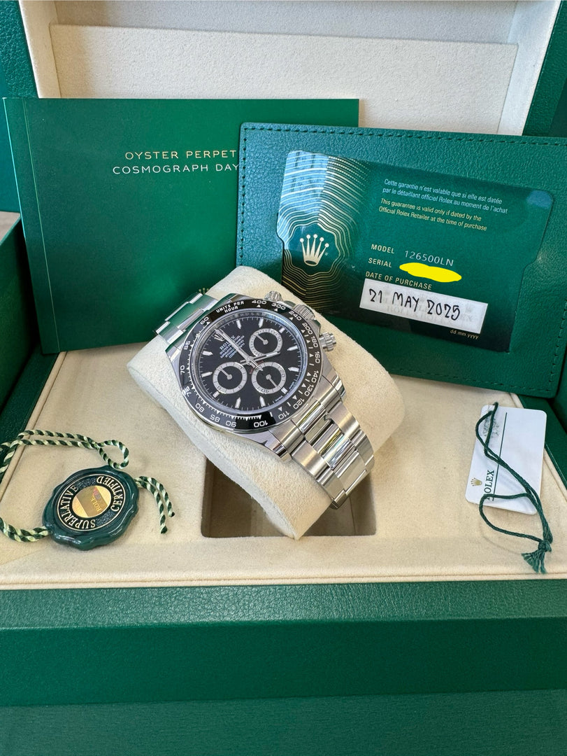 Rolex Daytona 126500LN 2025 "Darth Vader" New