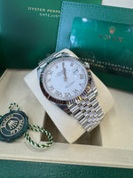 Load image into Gallery viewer, Rolex Datejust 41mm 126334 2025 White Roman Dial Jubilee
