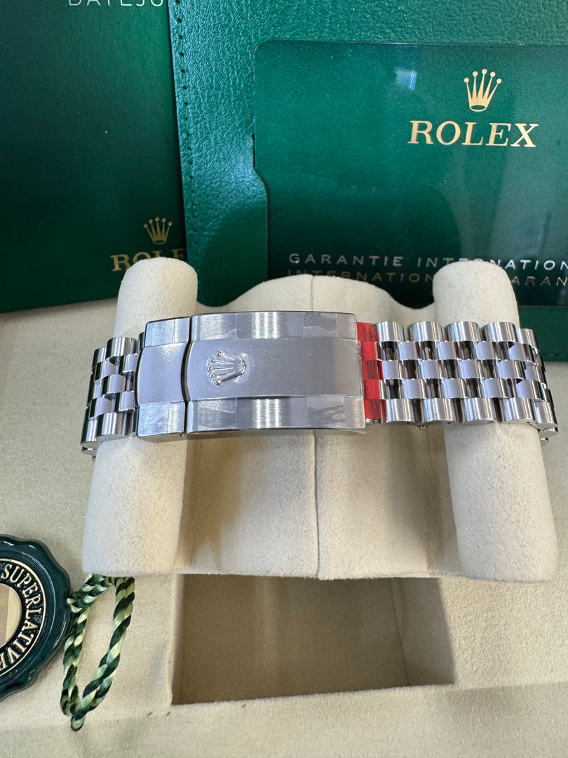 Rolex Datejust 41mm 126334 2025 White Roman Dial Jubilee