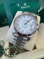 Load image into Gallery viewer, Rolex Datejust 41mm 126334 2025 White Roman Dial Jubilee
