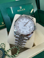 Load image into Gallery viewer, Rolex Datejust 41mm 126334 2025 White Roman Dial Jubilee
