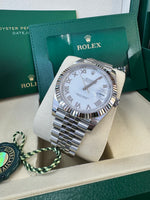 Load image into Gallery viewer, Rolex Datejust 41mm 126334 2025 White Roman Dial Jubilee
