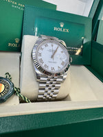 Load image into Gallery viewer, Rolex Datejust 41mm 126334 2025 White Roman Dial Jubilee
