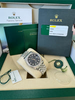 Load image into Gallery viewer, Rolex Datejust 36mm 116244 2016 Blue Diamond Dial Diamond Bezel Factory
