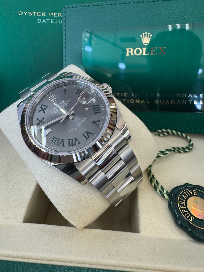 Rolex Datejust 41mm 126334 2025 Wimbeldon Dial Oyster