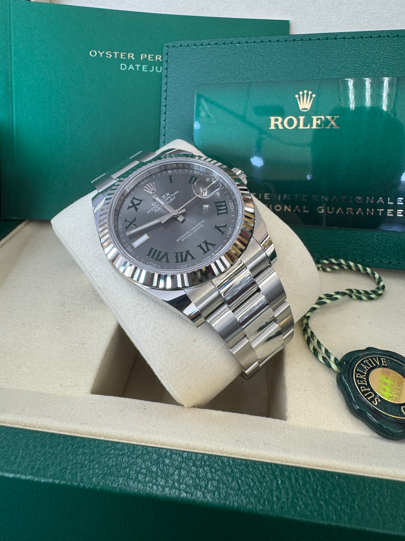 Rolex Datejust 41mm 126334 2025 Wimbeldon Dial Oyster
