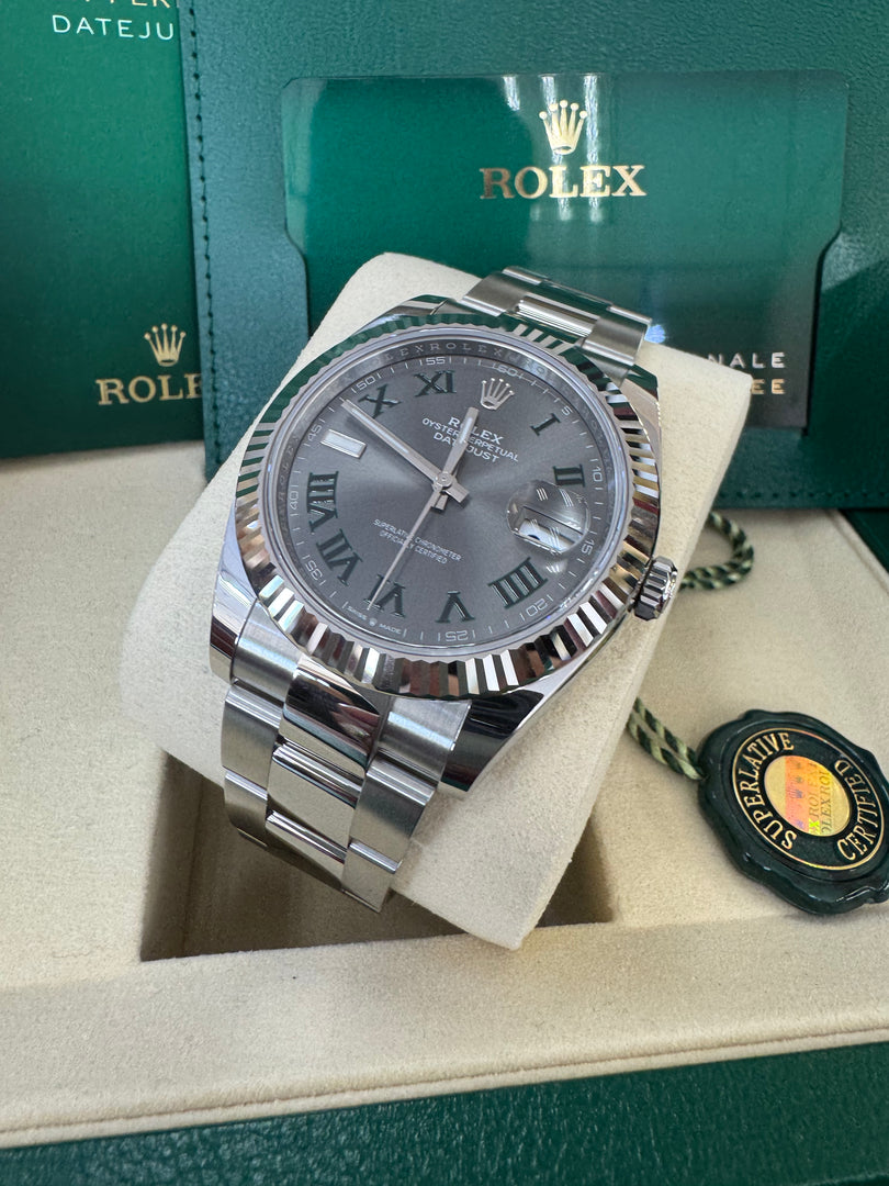 Rolex Datejust 41mm 126334 2025 Wimbeldon Dial Oyster