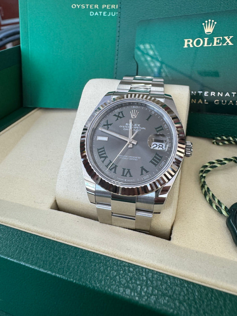 Rolex Datejust 41mm 126334 2025 Wimbeldon Dial Oyster