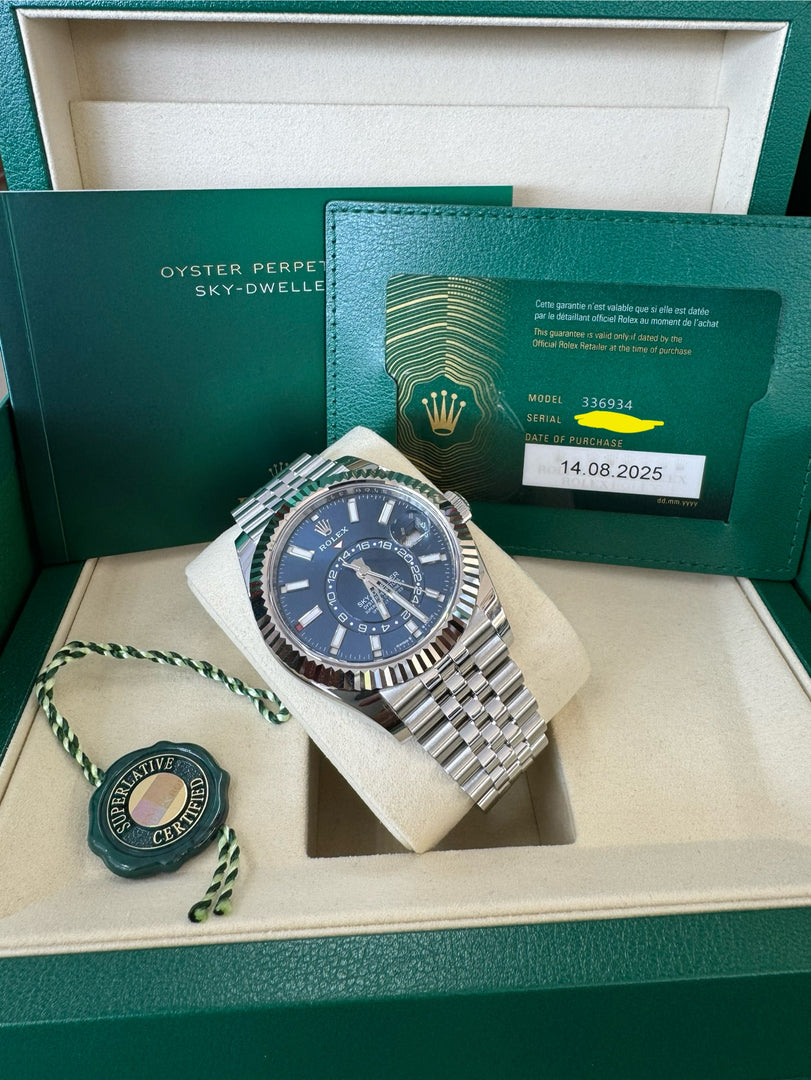 Rolex Sky-Dweller 336934 Blue Dial 2025 Jubilee