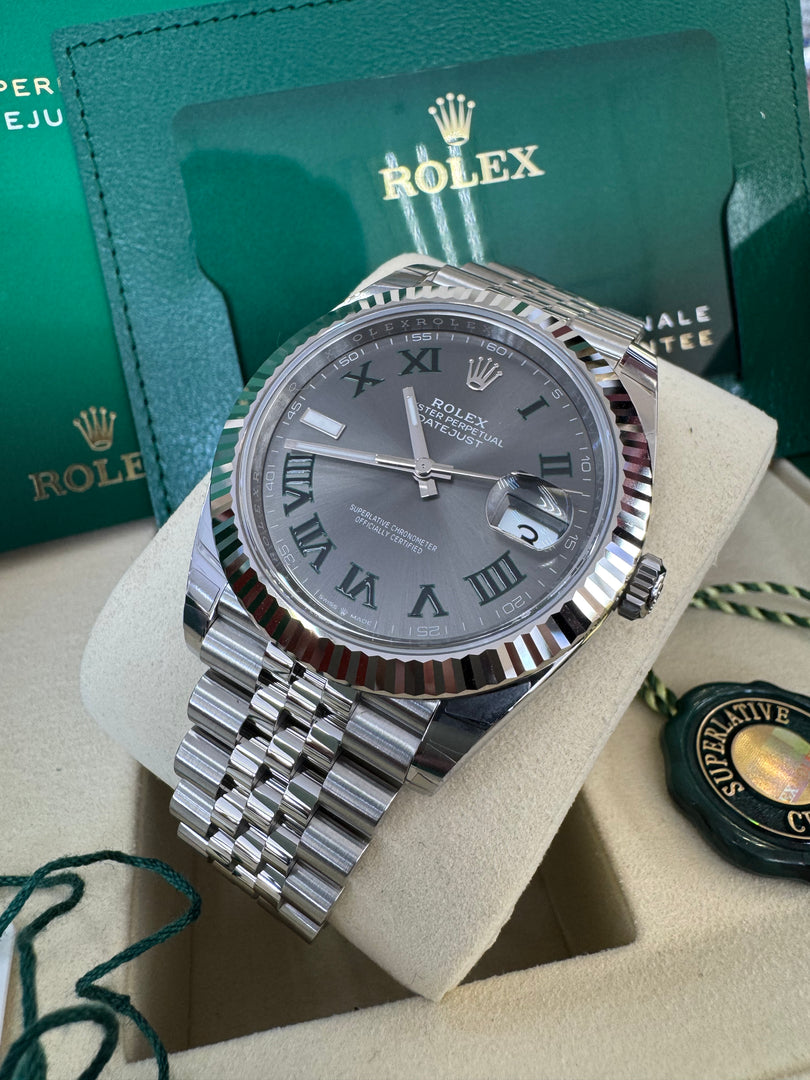 Rolex Datejust 41mm 126334 2025 Wimbeldon Dial Jubilee
