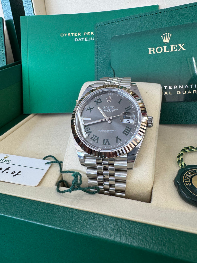 Rolex Datejust 41mm 126334 2025 Wimbeldon Dial Jubilee