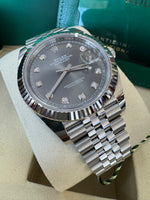 Load image into Gallery viewer, Rolex Datejust 41mm 126334 2025 Slate Diamond Dial Jubilee
