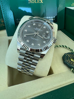 Load image into Gallery viewer, Rolex Datejust 41mm 126334 2025 Slate Diamond Dial Jubilee
