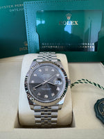 Load image into Gallery viewer, Rolex Datejust 41mm 126334 2025 Slate Diamond Dial Jubilee
