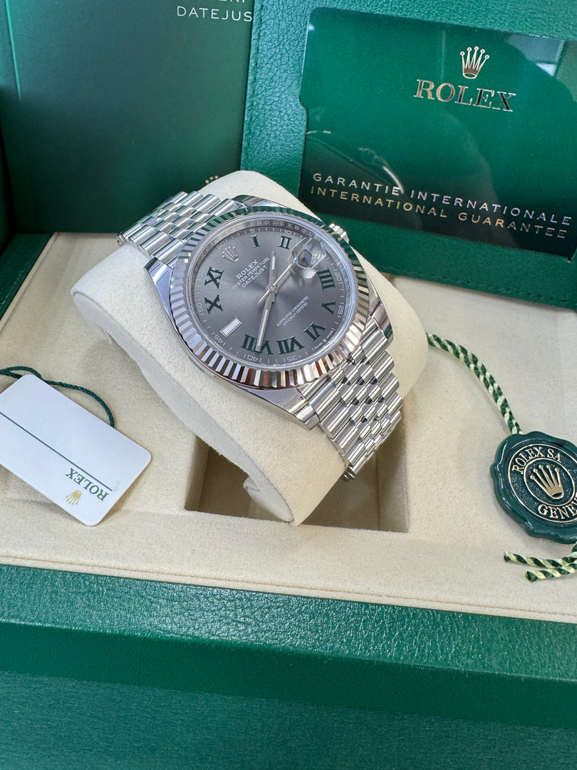 Rolex Datejust 41mm 126334 2025 Wimbeldon Dial Jubilee