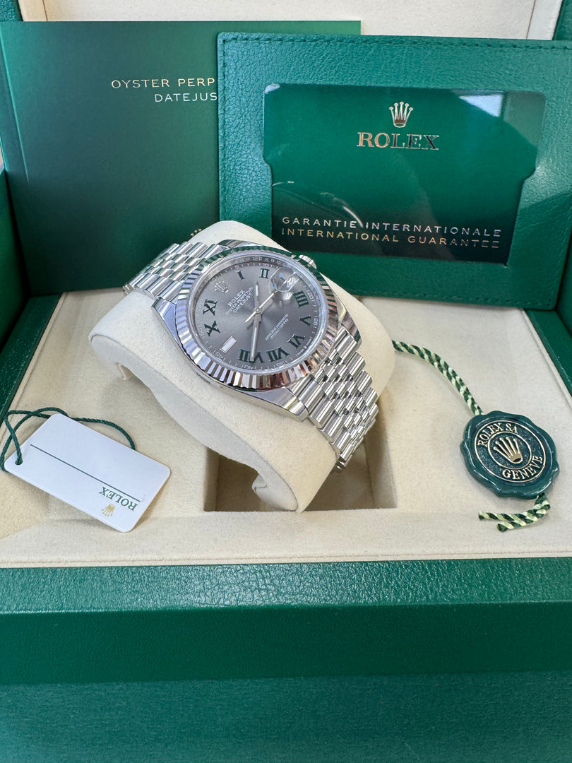 Rolex Datejust 41mm 126334 2025 Wimbeldon Dial Jubilee
