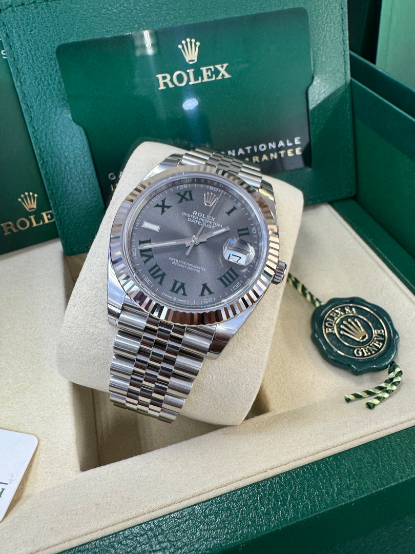 Rolex Datejust 41mm 126334 2025 Wimbeldon Dial Jubilee