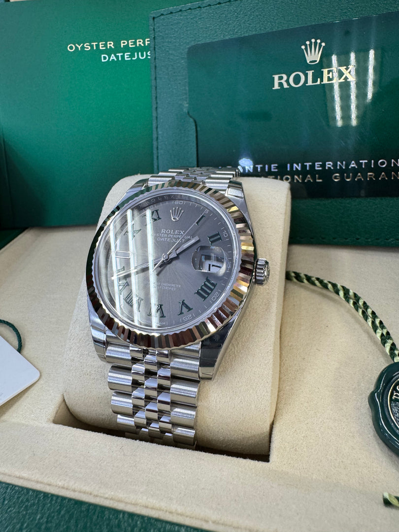 Rolex Datejust 41mm 126334 2025 Wimbeldon Dial Jubilee