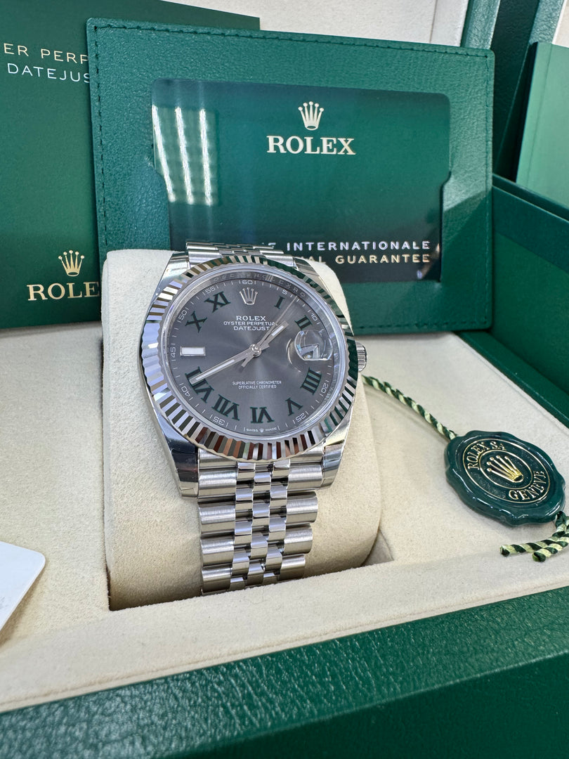 Rolex Datejust 41mm 126334 2025 Wimbeldon Dial Jubilee