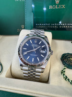 Load image into Gallery viewer, Rolex Datejust 41mm 126334 2025 Blue Index Dial Jubilee
