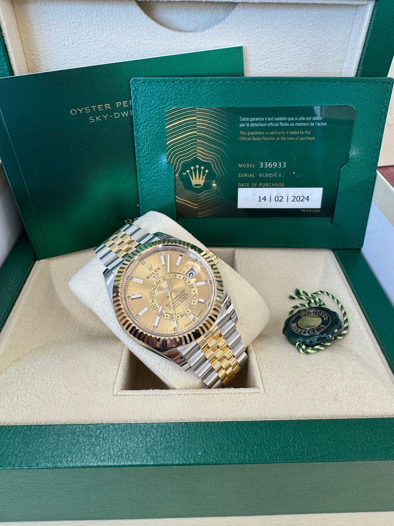 Rolex Sky-Dweller 336933 Champagne Dial 2024 Jubilee