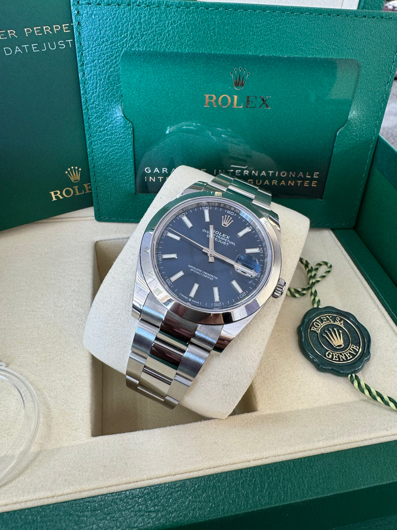 Rolex Datejust 41mm 126300 2025 Blue Oyster