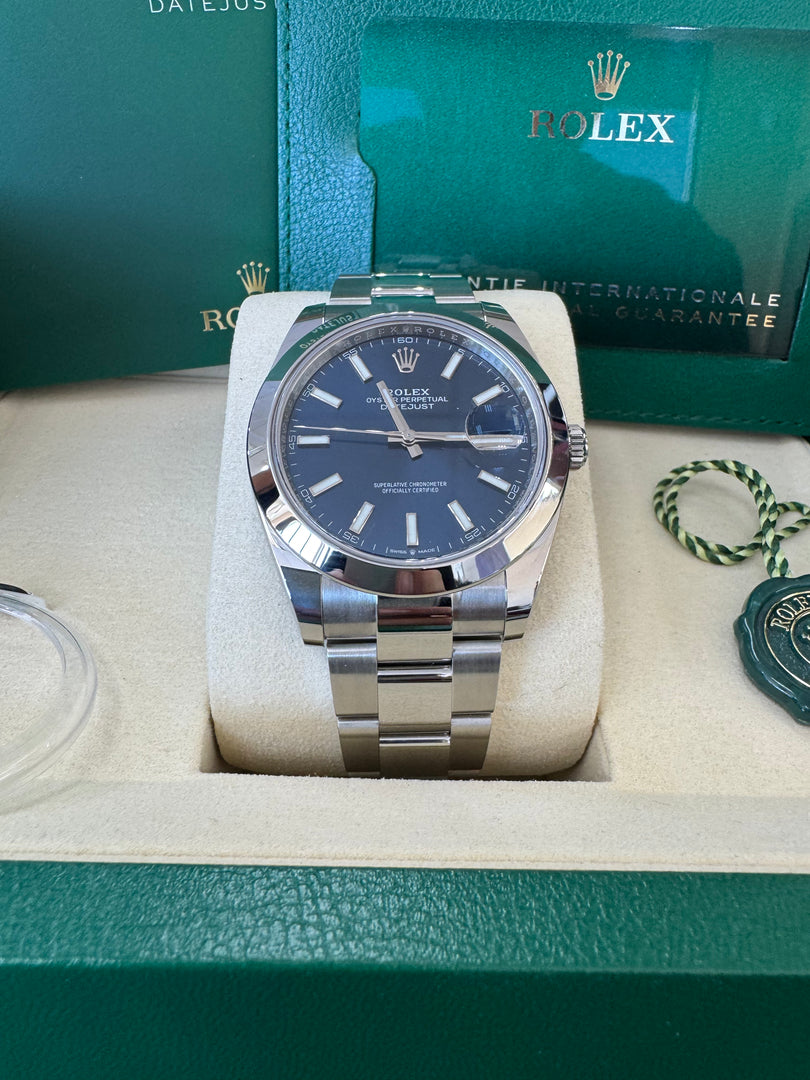 Rolex Datejust 41mm 126300 2025 Blue Oyster