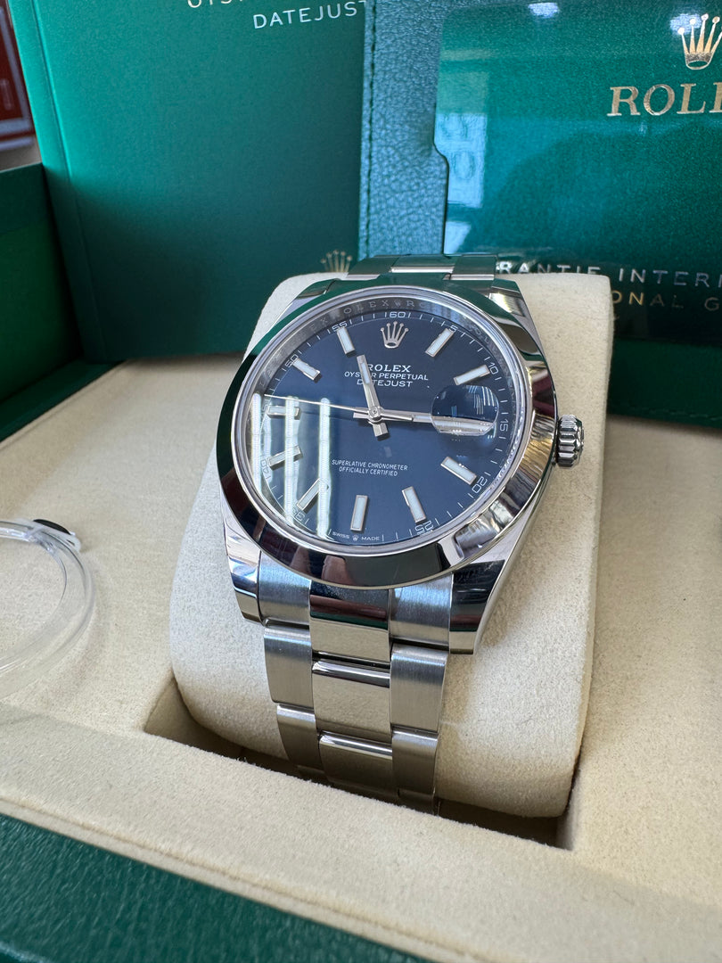Rolex Datejust 41mm 126300 2025 Blue Oyster
