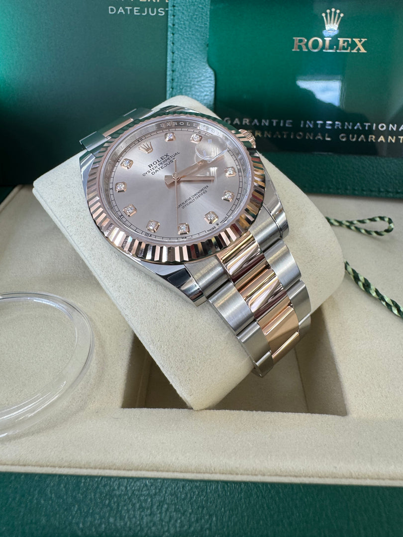 Rolex Datejust 41 Sundust Diamond Dial 126331 2025 Oyster