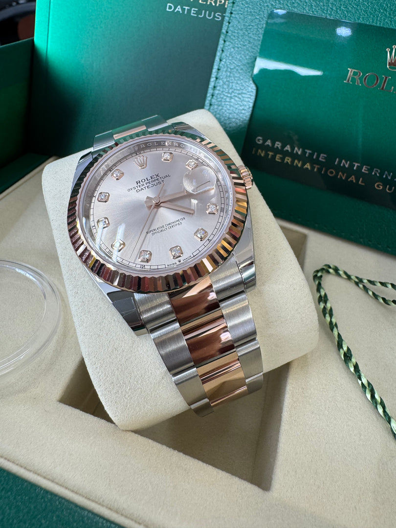 Rolex Datejust 41 Sundust Diamond Dial 126331 2025 Oyster