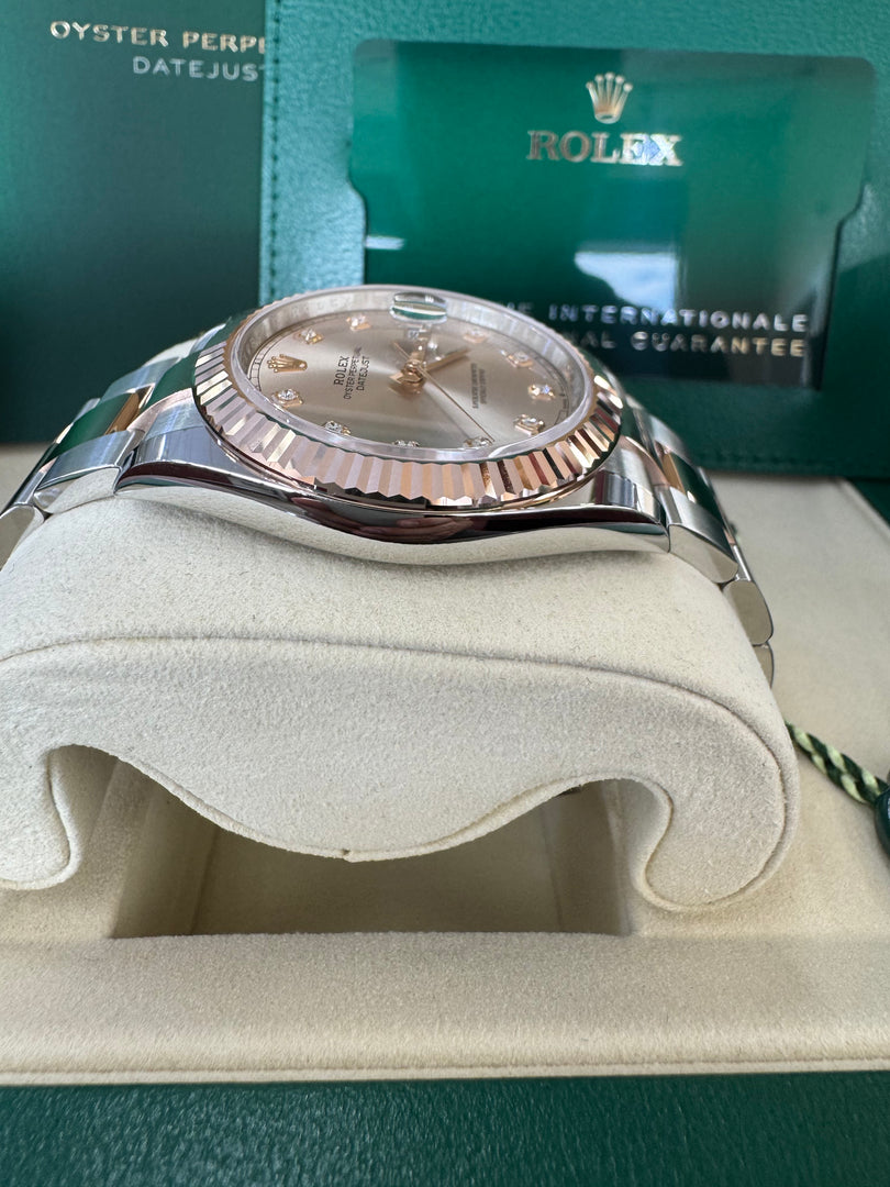 Rolex Datejust 41 Sundust Diamond Dial 126331 2025 Oyster
