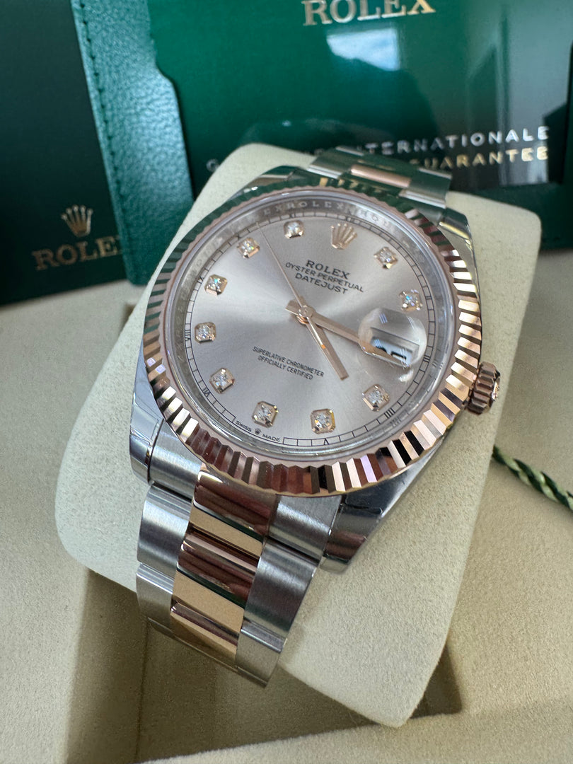 Rolex Datejust 41 Sundust Diamond Dial 126331 2025 Oyster