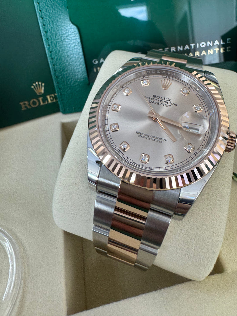 Rolex Datejust 41 Sundust Diamond Dial 126331 2025 Oyster