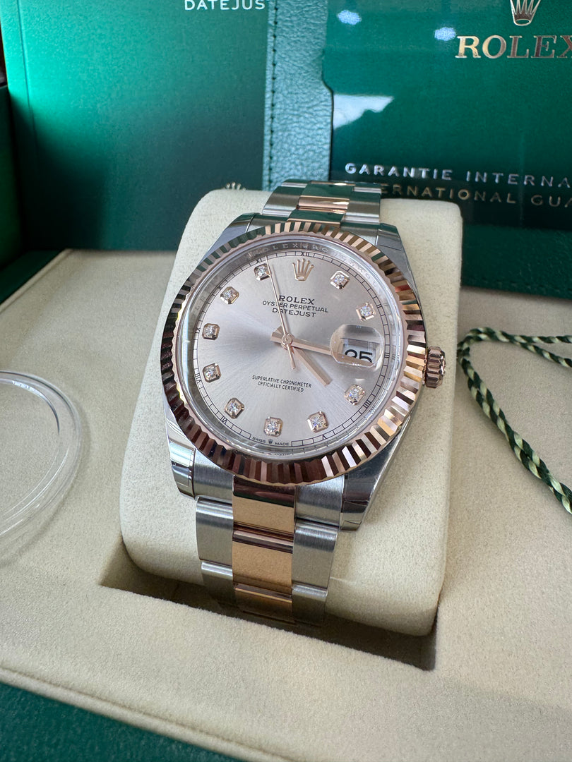 Rolex Datejust 41 Sundust Diamond Dial 126331 2025 Oyster