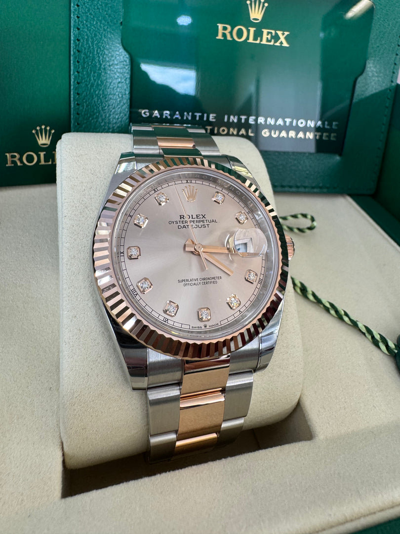 Rolex Datejust 41 Sundust Diamond Dial 126331 2025 Oyster