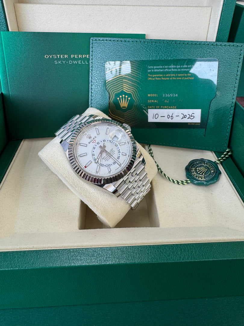 Rolex Sky-Dweller 336934 White Dial 2025 Jubilee