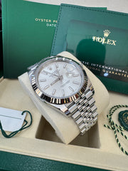 Rolex Datejust 41mm 126334 2025 Silver Index Dial Jubilee