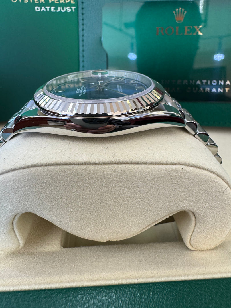 Rolex Datejust 41mm 126334 2025 Blue Roman Dial Jubilee
