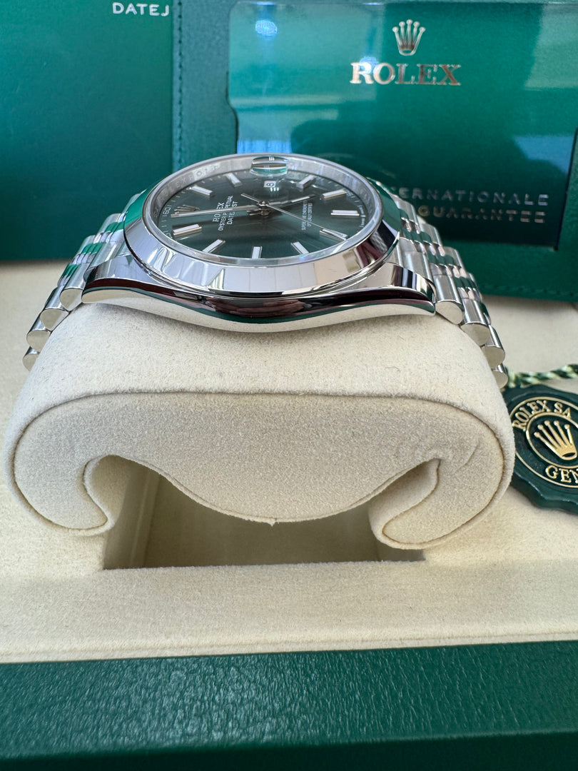 Rolex Datejust 41mm 126300 2025 Mint Green Jubilee