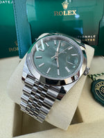Load image into Gallery viewer, Rolex Datejust 41mm 126300 2025 Mint Green Jubilee
