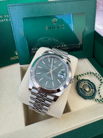 Load image into Gallery viewer, Rolex Datejust 41mm 126300 2025 Mint Green Jubilee
