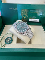 Load image into Gallery viewer, Rolex Datejust 41mm 126334 2025 Mint Green Dial Jubilee
